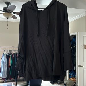 Black shirt with hood